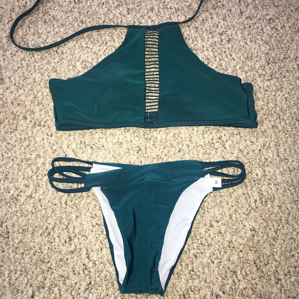 Deep green bikini
